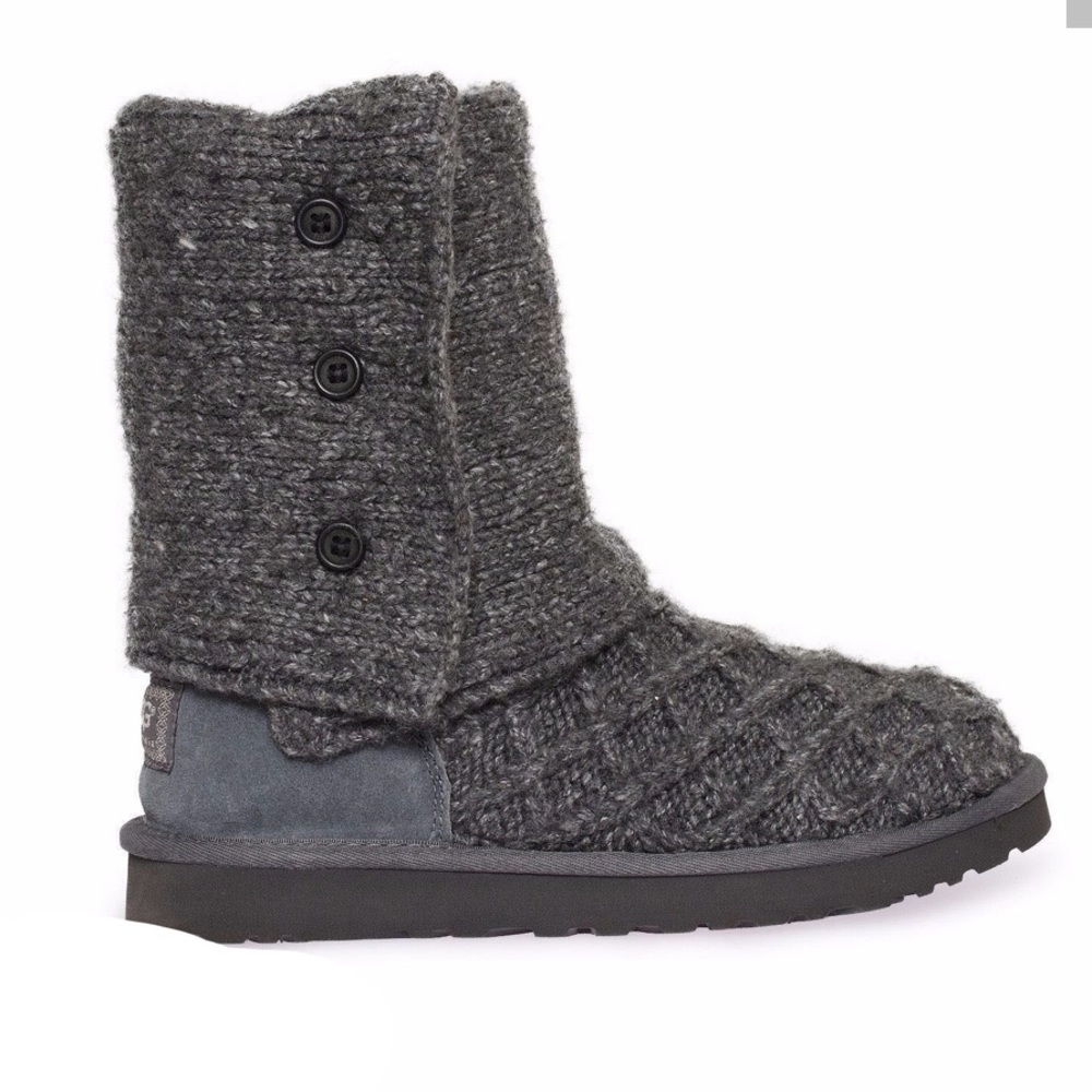 Ugg Lattice Cardy Boot - Gray Size 6 - image 2